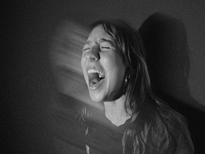 woman screaming
